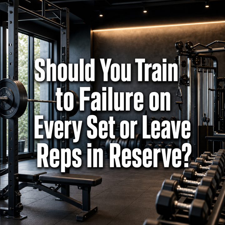 Gym with weights for training to failure or reps in reserve decision.