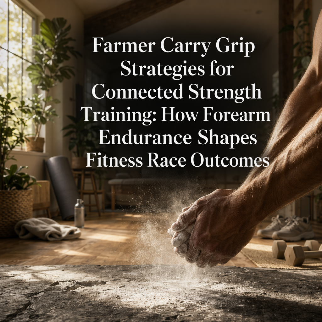 Farmer carry grip strategies for forearm endurance in fitness race training