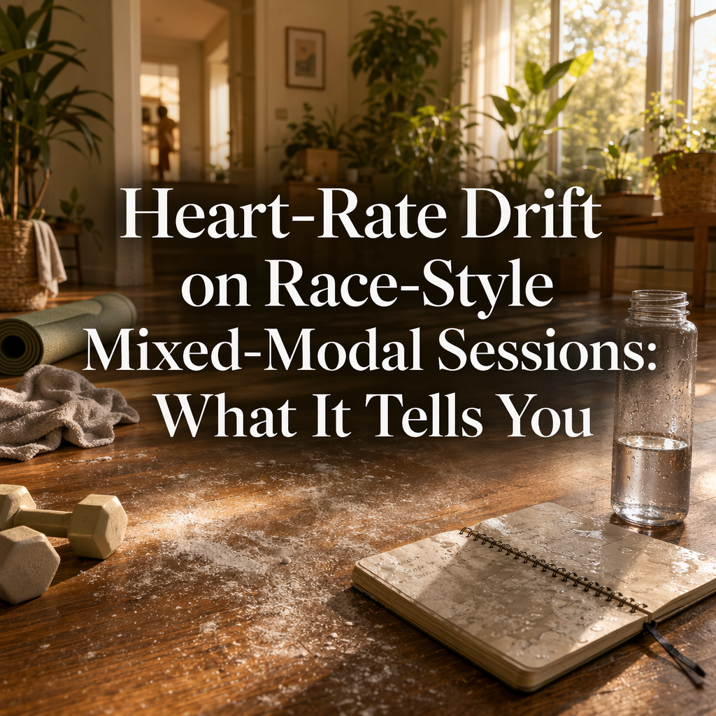 Heart-rate drift tracking during race-style mixed-modal training sessions