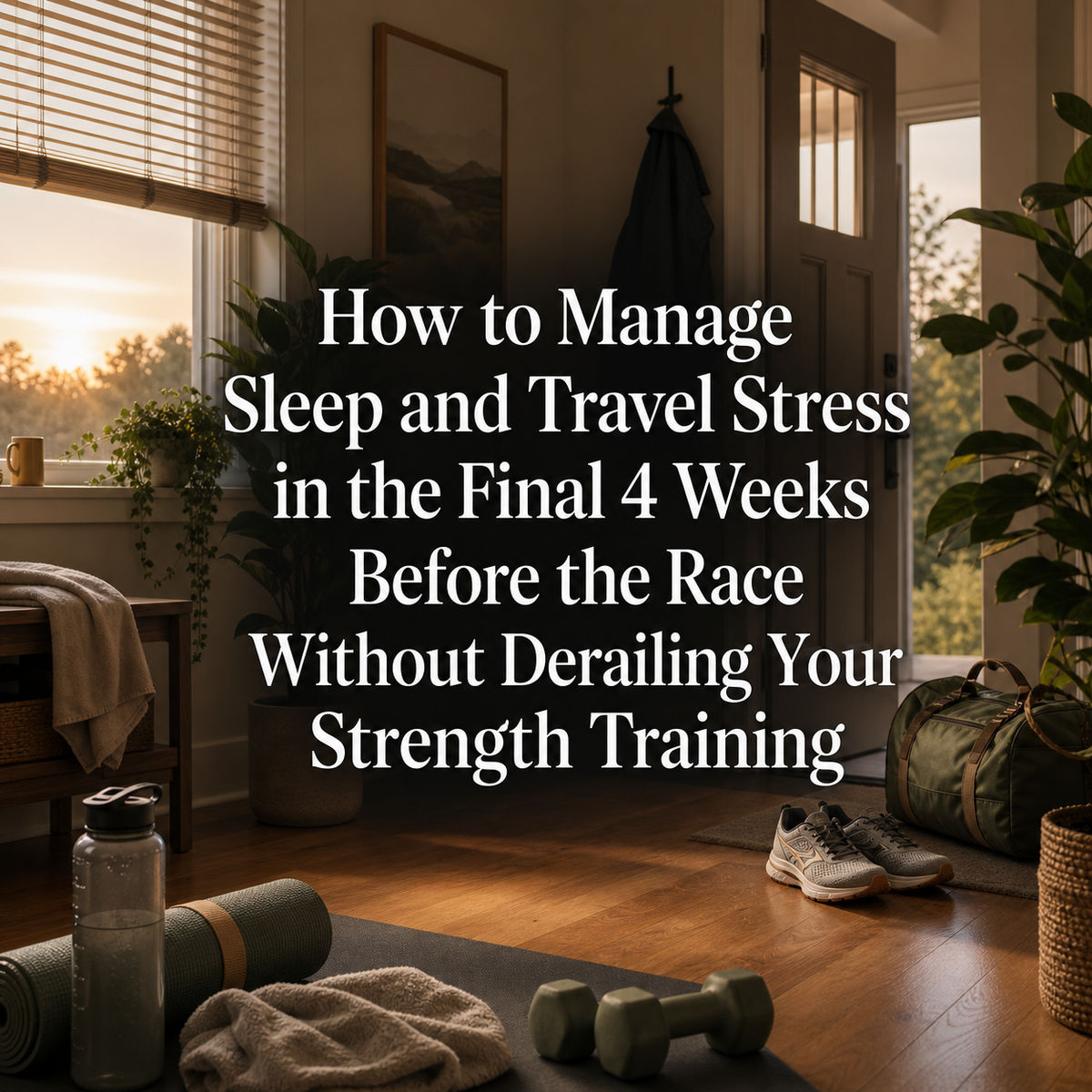 Managing sleep and travel stress in the final 4 weeks before race day