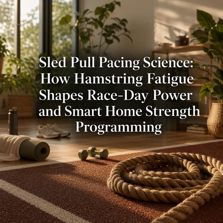 Sled pull pacing science guide for fitness race athletes managing hamstring fatigue with smart home strength training