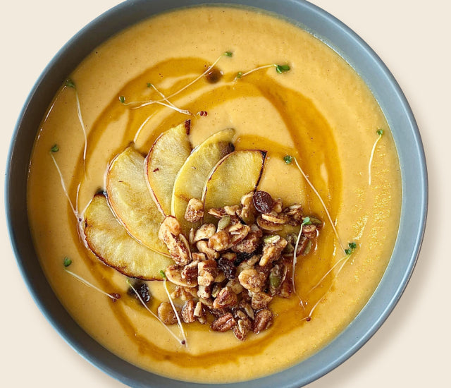 A Bow of Sweet & Savory Butternut Squash Soup