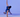 An individual performing push up rotation