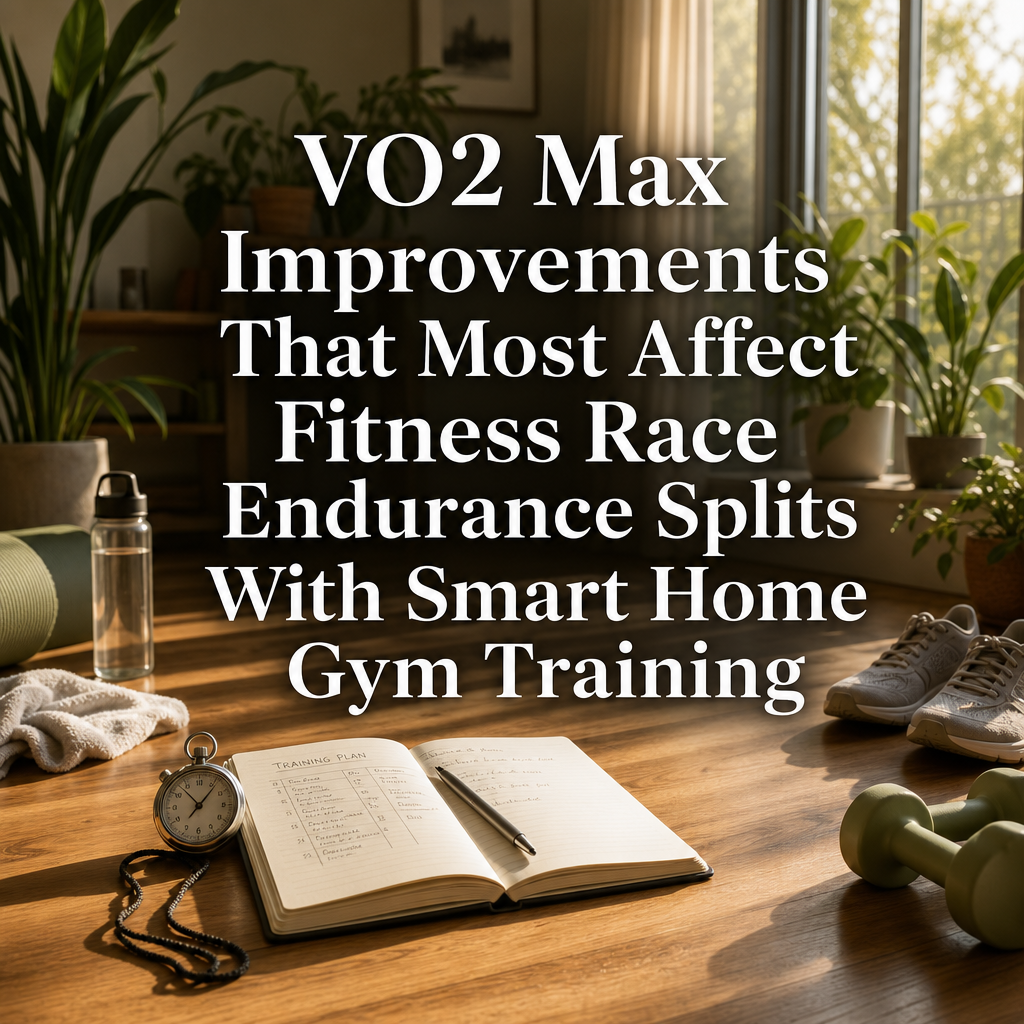 VO2 max training for fitness race endurance splits with smart home gym