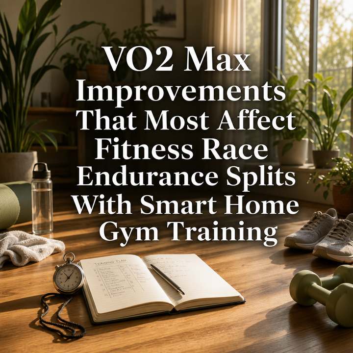 VO2 max training for fitness race endurance splits with smart home gym