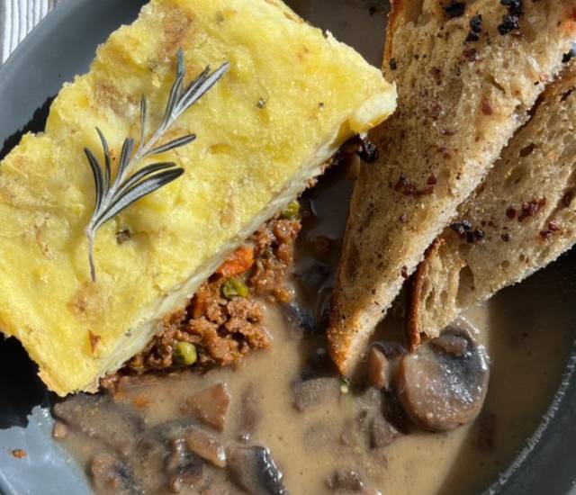Plant-Based Porcini Shepherd’s Pie with Mushroom Gravy | Comfort Food Recipe