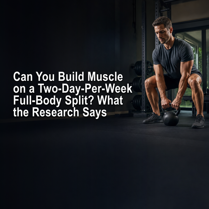 Two-day full-body training plan for building muscle