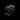 Black metal clip on a black background