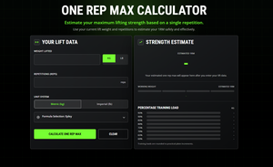 One Rep Max Calculator