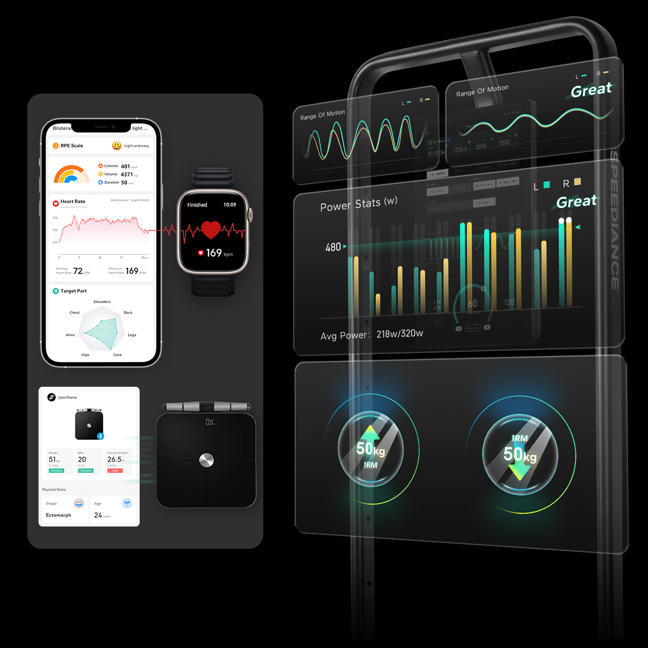 Speediance training interface