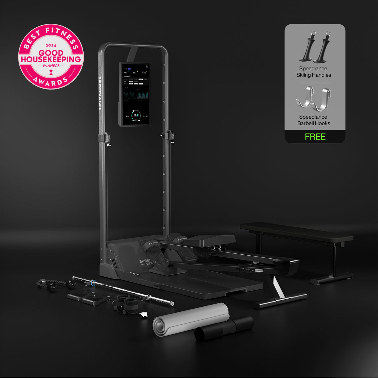 Speediance Gym Monster bench press and pulldown setup