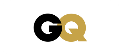 GQ logo with black and gold design on a white background