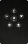 Set of white fitness icons on a black background