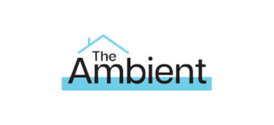 Logo of 'The Ambient' with a house icon on a white background